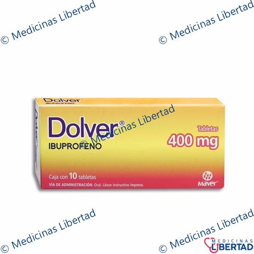 [7503000422320] DOLVER 400MG TABLETAS  C/10