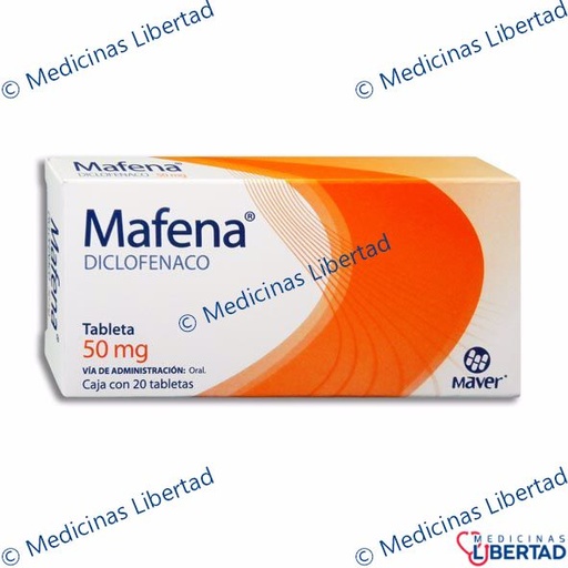[7503000422351] MAFENA GRAGEAS 50MG  C/20