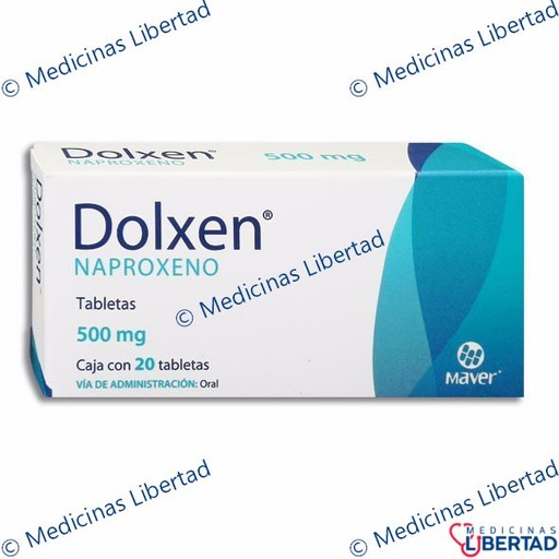 [7503000422467] DOLXEN 500MG TABLETAS  C/20