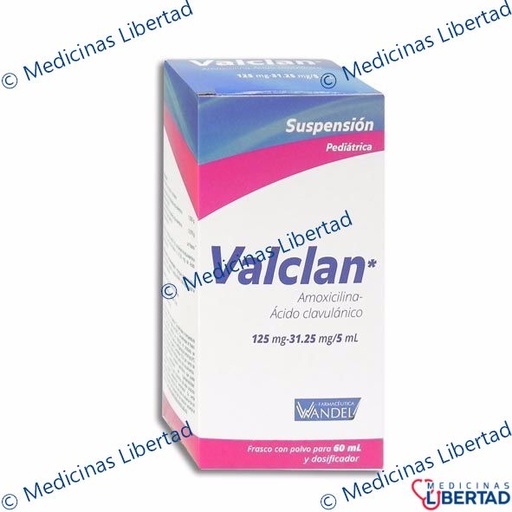 [7503001007236] VALCLAN 125/31.25MG Sup. 60ml.