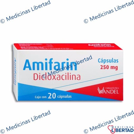 [7503001007298] DICLOXACILINA 250MG WANDEL Capsulas c/20