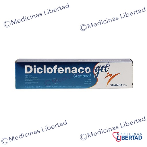 [7503028771677] CRADOXOL (DICLOFENACO) GEL 1.160% C/60G