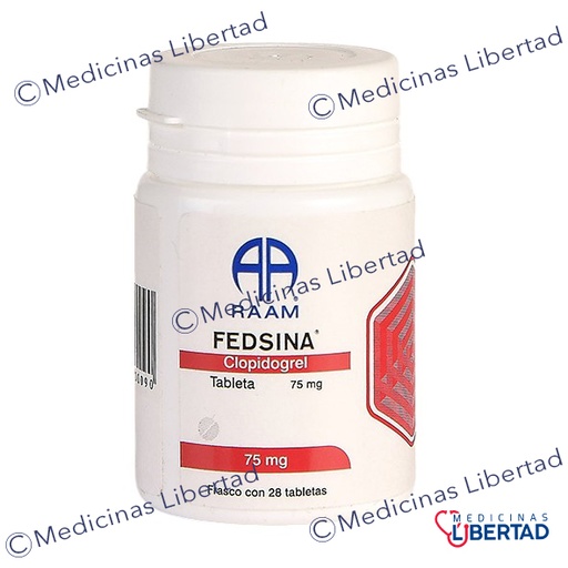 [7506313800090] FEDSINA ( Clopidroglel 75 mg )  28 TABLETAS