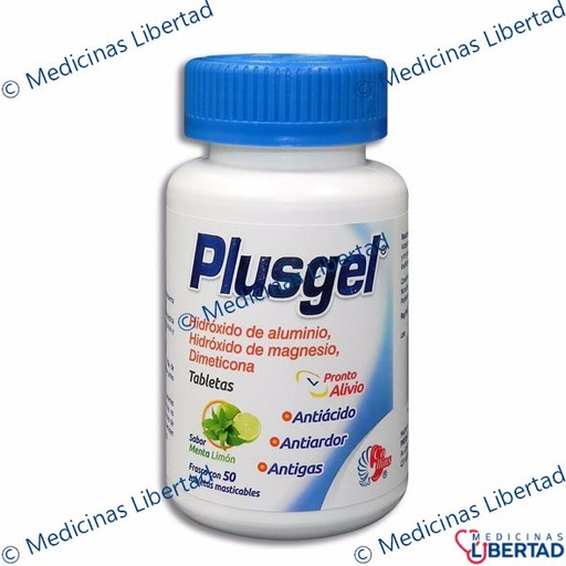 [780083140588] PLUSGEL Tabletas Masticables c/50