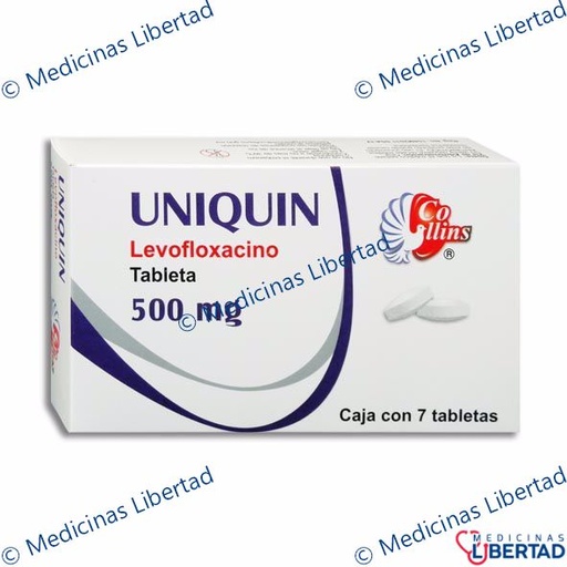 [780083146863] UNIQUIN 500MG Tabletas c/7