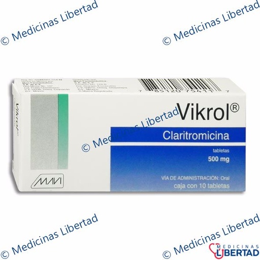 [785118753979] VIKROL 500MG TABLETAS  C/10