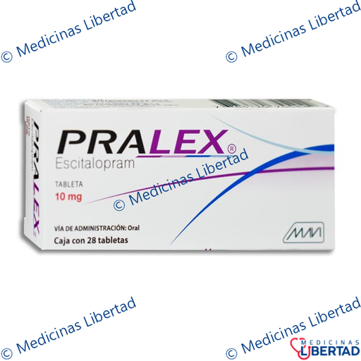 [785120755442] PRALEX 10mg. (ESCITALOPRAM) TAB C/28