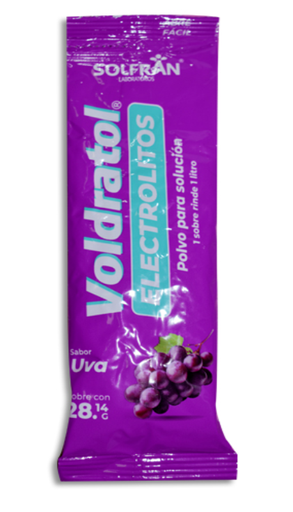 [7502274792054] VOLDRATOL UVA ELECTROLITOS STICK Polvo en Sobres c/1