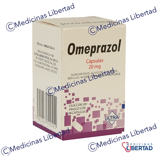 [7502216792555] OMEPRAZOL ULTRA 20 MG C/14 CAPSULAS