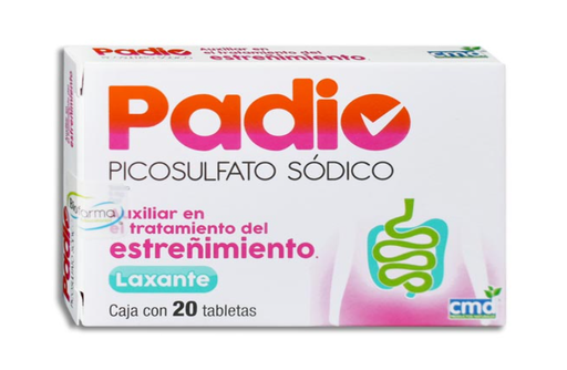 [7501590287114] PADIO (PICOSULFATO SODICO) TAB C/20