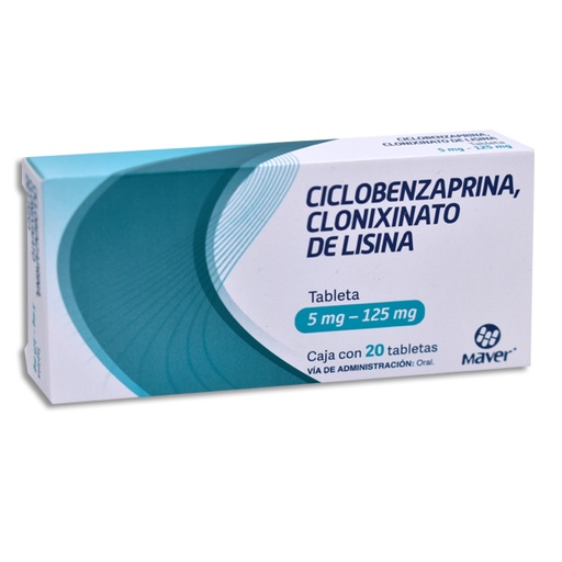 [7502009749179] CICLOBENZAPRINA CLONIXINATO DE LISINA TABLETAS