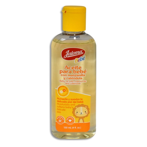 [759684154881] ACEITE PARA BEBE CON MANZANILLA Y CALENDULA C/120 ML JALOMA.