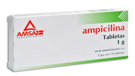 [7501349022881] AMPICILINA 1G AMSA Tabletas c/10 