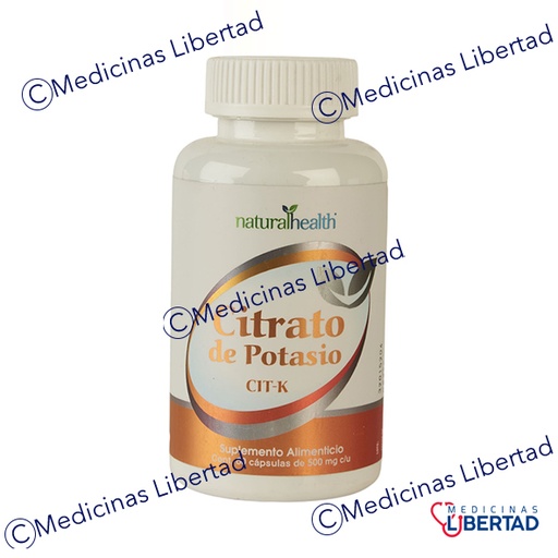[7501853801316] CITRATO DE POTASIO CIT-K NATURAL HEALTH C/60 CAPSULAS