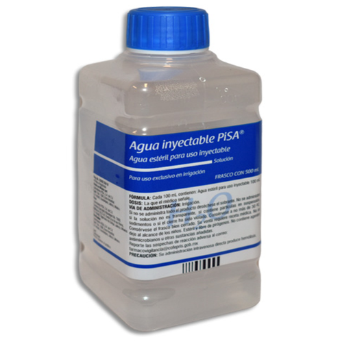 [7501125110702] AGUA INYECTABLE 500ML FLEXOVAL S/BAYONETA