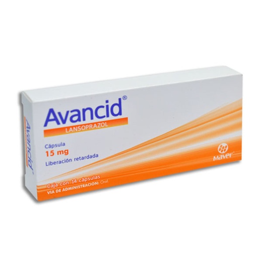 [7502009740749]  AVANCID 15MG Capsulas LR c/14