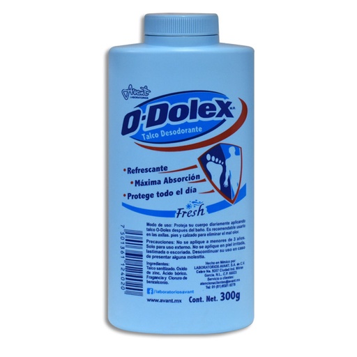 [7501361124020] TALCO O-DOLEX FRESH Talco 300 g