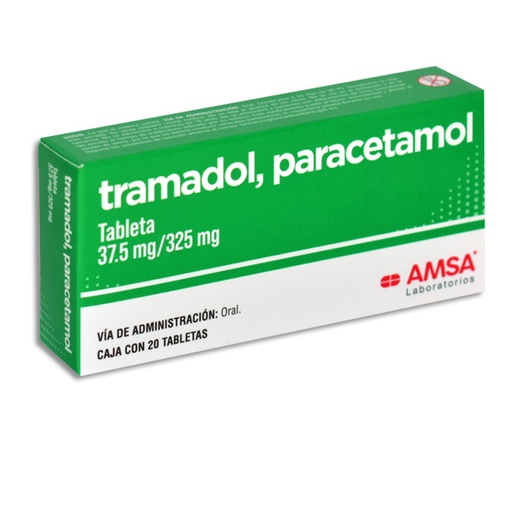 [7501349029415]  TRAMADOL , PARACETAMOL AMSA Tabletas c/20