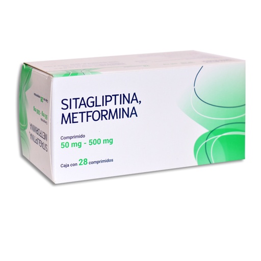 [7503045798022] SITAGLIPTINA, METFORMINA 50-500MG Comprimidos c/28