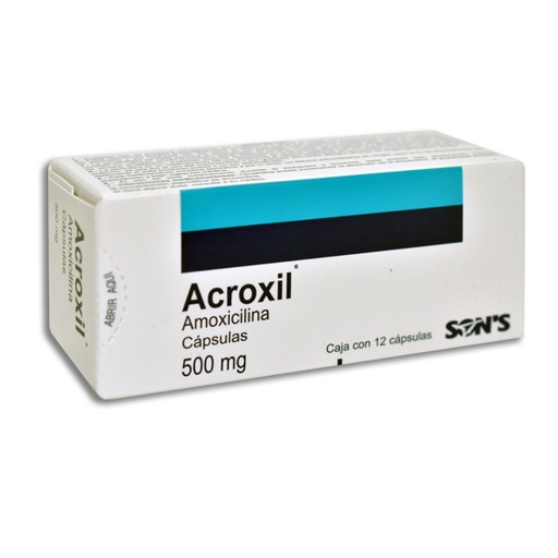 [7502001163904] ACROXIL 500MG Capsulas c/12
