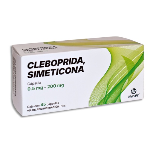 [7502009749704] CLEBOPRIDA / SIMETICONA MAVER Capsulas c/45