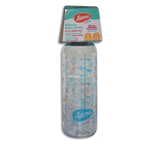 [759684151408] BIBERON CON MAMILA DE SILICON NIÑO 8OZ Pieza
