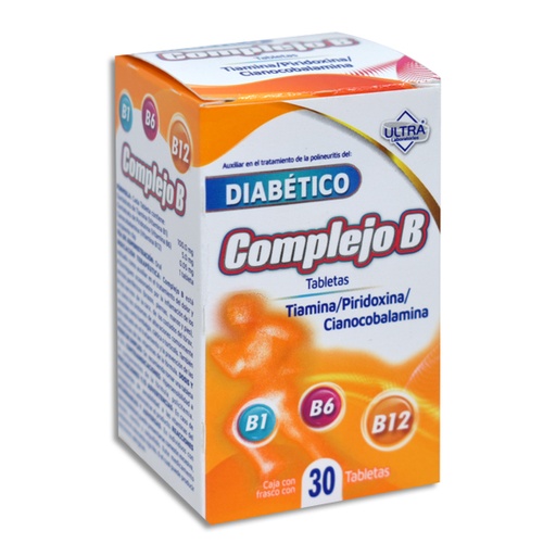 [7502216791619] COMPLEJO B DIABETICO ULTRA Tabletas c/30